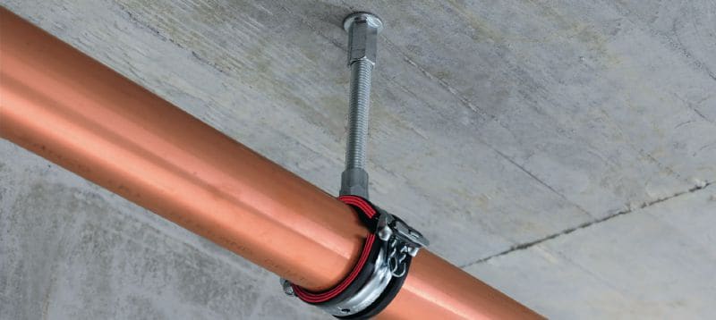 Upevňovací šroub do betonu HUS3-I 6 Vynikající vlastnosti upevňovacího šroubu pro rychlejší trvalé upevnění do betonu (uhlíková ocel, vnitřně vícezávitová hlava) Použití 1