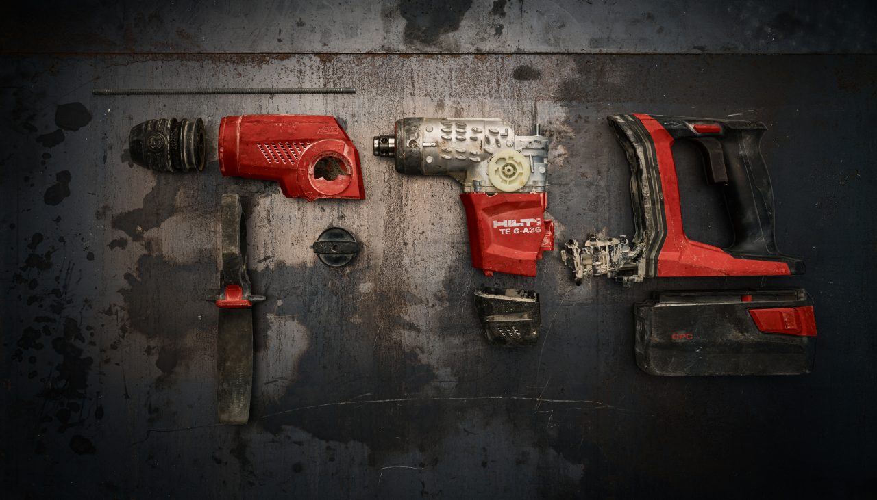 Recyklace starého stroje Hilti