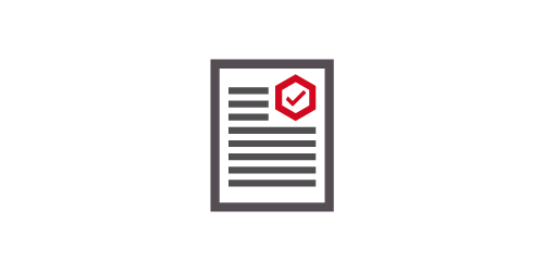 List illustration with check mark
