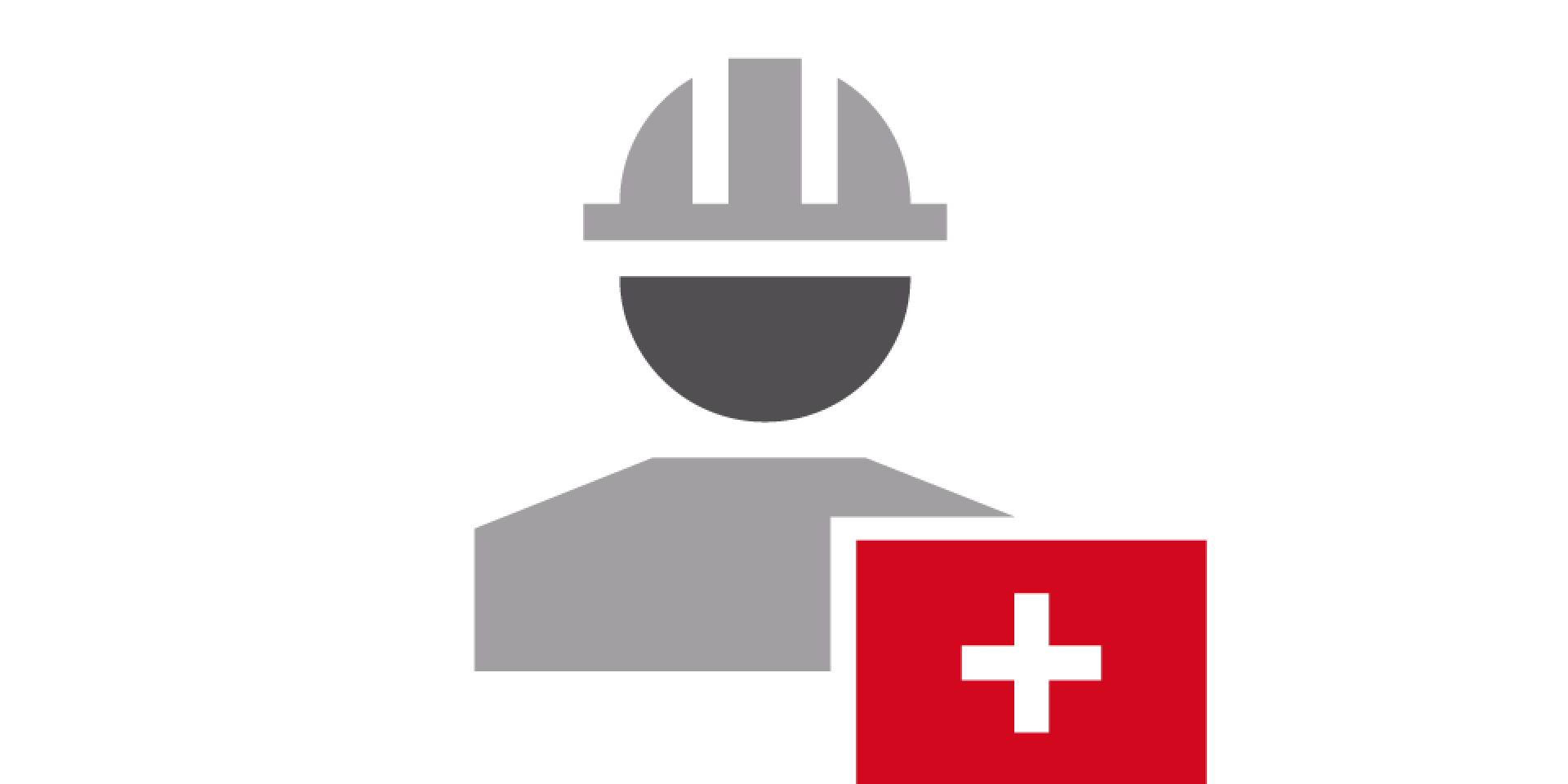 ikona pracovníka a červeného kříže