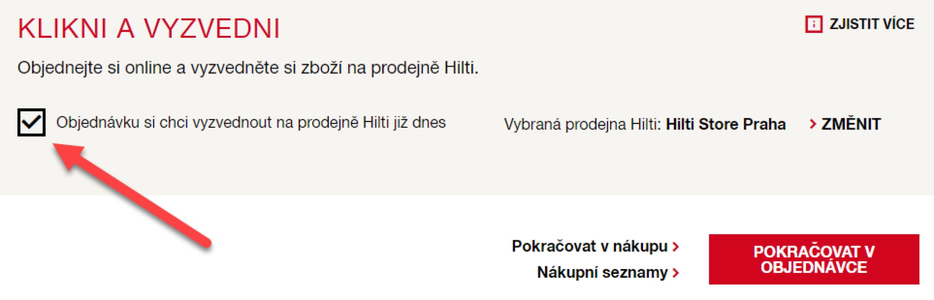 Klikni a vyzvedni