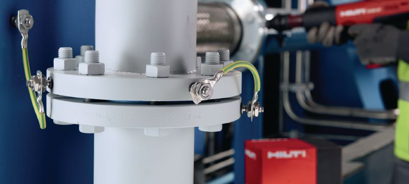 Závitový čep z nerezové oceli X-BT-ER Závitový čep pro ochranné elektrické pospojování v silně korozivním prostředí Použití 1