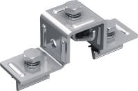 MT-CC-40/50 FL Předmontované U-kusy Svorka s předem namontovanou maticí Fast-Lock a čepem pro křížové spoje kanál-kanál s kanálem MT sloupku