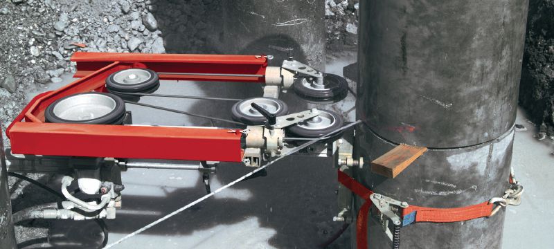 Elektrolyticky pokovované diamantové lano SP-M/H (ocel) Prémiové diamantové lano na řezání čisté oceli (diamantová lanová pila 15–30 kW) Použití 1