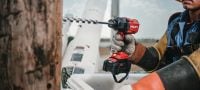 Rázový utahovák SID 8-22 7/16″ Akumulátorový rázový utahovák nejvyšší třídy pro vrtání a utahování velkých průměrů Použití 3