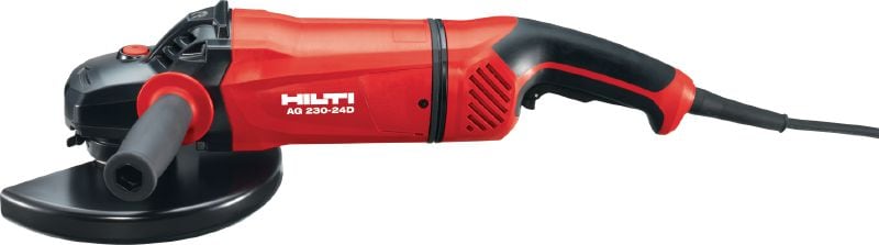 Úhlová bruska AG 230-24D 2400W úhlová bruska s bezpečnostním spínačem, otočnou rukojetí a uhlíkovým motorem s dlouhou životností, pro kotouče do 230 mm