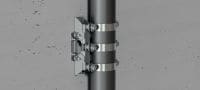 MFP-CHD Kompaktní pevný bod, pro vysoké zatížení Galvanicky pozinkovaný kompaktní pevný bod, pro použití pro mimořádně těžké kotvení se zatížením do 44 kN Použití 1