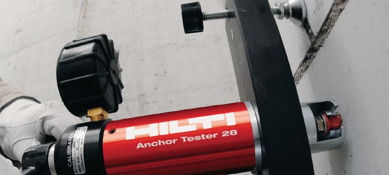 Tester pro kotvy HAT 28 Tester pro tahové zkoušky u kotev a připevňovacích prvků DX Použití 1