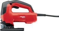 Přímočará pila SJD 6 s rukojetí ve tvaru D 850W přímočará pila s horní rukojetí, navržena pro rychlejší a pohodlnější řezání náročných, zakřivených řezů