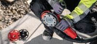 Univerzální diamantový brusný hrnec P Standardní diamantový brusný hrnec pro úhlové brusky na rychlé broušení betonu, potěru a přírodního kamene Použití 2