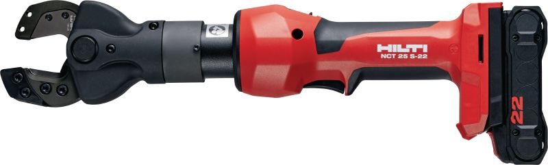 NCT 25 S-22 Akumulátorový řezač kabelů ACSR a nosných lan Akumulátorový hydraulický řezač na kabely ACSR a nosná lana (platforma baterie Nuron)