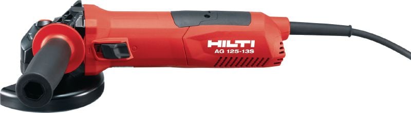 Úhlová bruska AG 125-13S 1300W úhlová bruska s uhlíkovým motorem s dlouhou životností pro řezání a broušení pomocí kotoučů o průměru do 125 mm