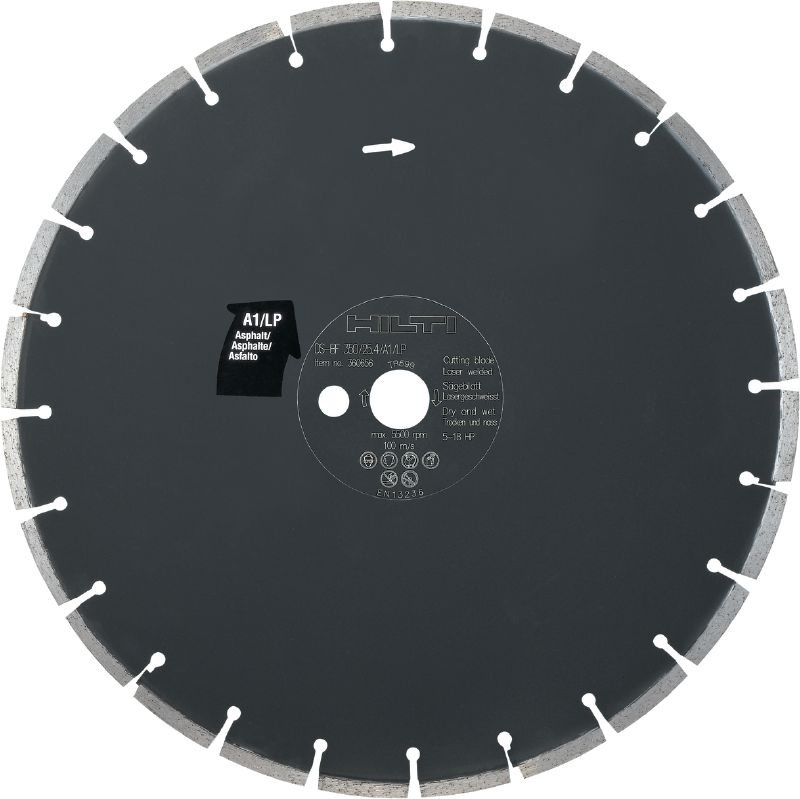 Kotouč pro spárové pily A1/LP (asfalt) Prémiový kotouč pro spárové pily (5–18 HP) na řezání asfaltu