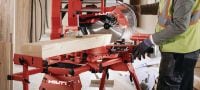 SM 60-22 Akumulátorová pokosová pila Pokosová pila s možností příčného řezu až 100 x 355 mm a řezání pod úhlem až 48° (akumulátorová platforma Nuron) Použití 4