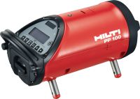 Potrubní laser PP 100 Potrubní laser s funkcí automatického vyrovnání, zeleným paprskem a dálkovým ovládáním pro rychlejší, přesnější vyrovnávání a ustavování potrubí