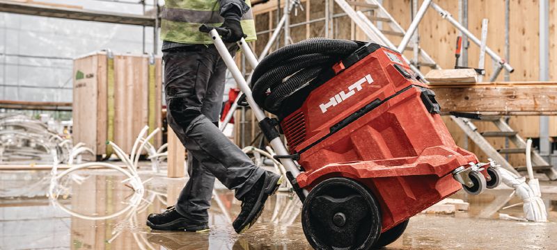 Vysavač VC 40M-X pro mokré/suché použití třídy M Vysavač prachu za mokra a za sucha s automatickým čištěním filtru, velkým zásobníkem a tlačnou rukojetí pro odsávání prachu a odstraňování kalu na stavbě – vysavač třídy M, nádrž 30 l Použití 1