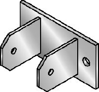 Spojka MIC-CU-MAH Žárově pozinkovaná (Hot-Dip Galvanized = HDG) spojka k upevňování nosníků přímo na beton v úhlech mezi 0 a 180 stupni
