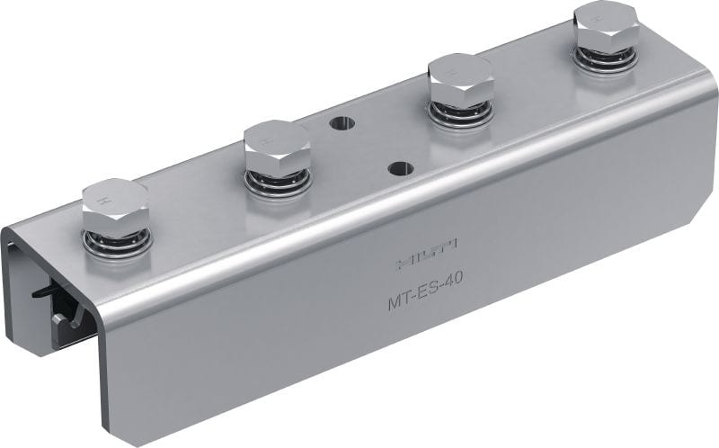 MT-ES-40 FL Předmontovaná spojka Spojovací konektor s předmontovanou maticí Fast-Lock a šroubem pro spojování nosníků MT (MT-40, 50, 60, 40D)