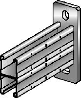 MQK-41 D-F Žárově pozinkovaná (HDG – Hot Dip Galvanized) dvojitá konzola pro střední zatížení