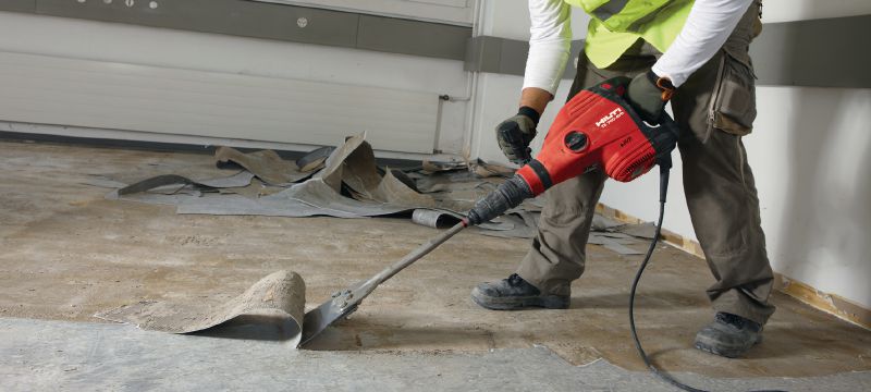 Podlahové škrabky TE-Y FS Mimořádně ostré podlahové škrabací sekáče SDS Max (TE-Y) pro odstraňování podlahových krytin a nátěrů pomocí bouracího nářadí Použití 1