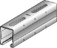 Nosník MQ-52-F Žárově pozinkovaná (HDG – Hit-Dip Galvanized) podpěra nosníků MQ vysoká 52 mm pro střední/těžké zatížení