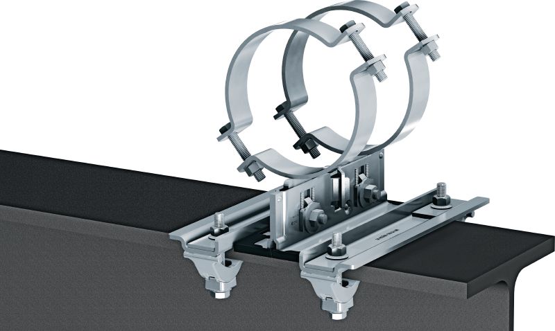 Kluzná spojka pro nosníky MP-PS Nosníkové spojky pro upevnění potrubního uložení MP-PS k ocelovým nosníkům