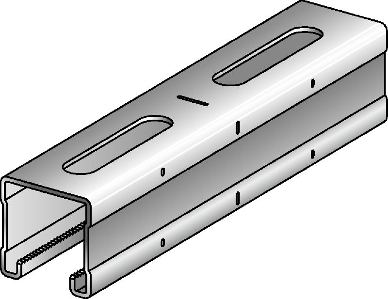 Nosník MQ-41-F Žárově pozinkovaný (HDG – Hot-Dip Galvanized) dvojitý montážní nosník MQ pro střední zatížení