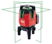 Multiliniový laser PM 40-MG Multiliniový laser se 3 liniemi pro vyrovnávání potrubí, nivelace, přenosy výšek a vyměřování pravých úhlů se zeleným paprskem
