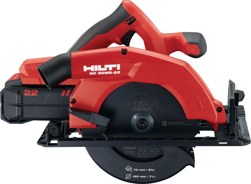 SC 30WR-22 Akumulátorová okružní pila Akumulátorová okružní pila s extrémním rozsahem hloubky řezu pro přesné řezy do hloubky až 70 mm (platforma akumulátoru Nuron)