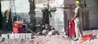 Slinuté diamantové lano SI SP-M/H (beton) Prémiové diamantové lano navržené k optimálnímu poměru rychlosti a životnosti v jakémkoli betonu a litině (lanová pila 15–30 kW) Použití 1