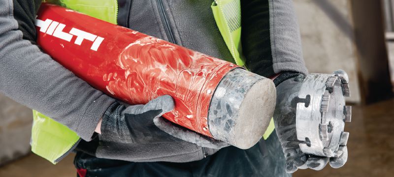 X-výměnný barel vrtací korunky (BI) X-barel korunky (včetně rychloupínání Hilti BI) Použití 1