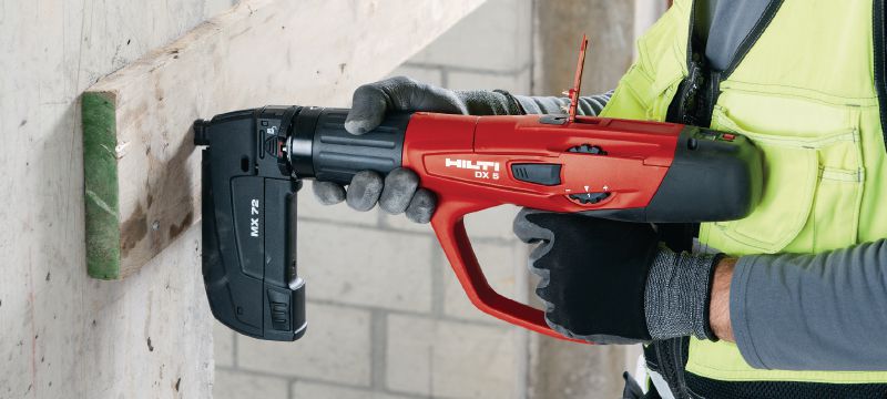X-U MX hřeby do oceli a betonu (páskované) Vysoce výkonné páskované hřeby do betonu a oceli pro prachem poháněné přístroje Použití 1