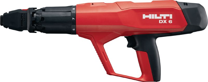 Souprava s prachem poháněnou hřebíkovačkou DX 6-F8 Plně automatická, vysoce všestranná, prachem poháněná hřebíkovačka pro jednotlivé spojovací díly
