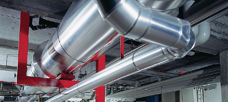 Samořezná kotva HDA-P Vysoce únosná samořezná kotva pro dynamická zatížení (převlečná montáž – uhlíková ocel) Použití 1