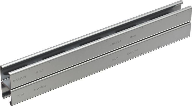MT-50D C-nosník Střední dvojitý C-nosník pro použití s komponenty MT-FL/MT-TL ve vnitřním prostředí.