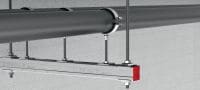 MQZ-P Galvanicky pozinkovaný patní plech pro montáž a kotvení trapézových konstrukcí Použití 1