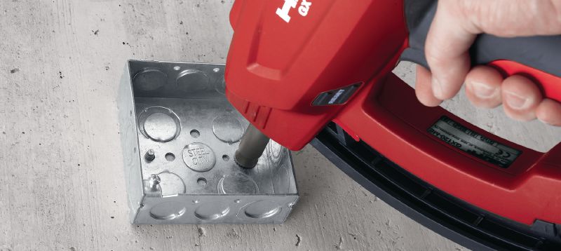 X-GN MX hřeby do betonu (páskované) Páskované hřeby do betonu a dalších podkladových materiálů pro akumulátorové plynové hřebíkovačky GX 120 Použití 1