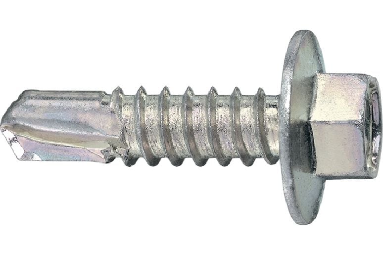 Samovrtné šrouby do kovu S-MD 23 Z Samovrtný šroub (pozinkovaná uhlíková ocel) s nalisovanou přírubou k připevnění středně silných kovů k sobě (do 6 mm)