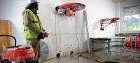 Equidist kotouč stěnové pily SPX LCS (60H: pro pily Hilti a Husqvarna®) Extra prémiový kotouč pro stěnové pily (5–10 kW) pro vysokou rychlost řezání a delší životnost v železobetonu (upínání 60H je kompatibilní se stěnovými pilami Husqvarna®) Použití 3