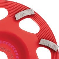 Diamantový brusný hrnec SPX pro odstraňování nátěrů (pro DG/DGH 150) Vysoce kvalitní diamantový brusný hrnec pro diamantový brousící stroj DG/DGH 150, k odstraňování všech typů tenkých povrchových vrstev, jako například nátěrů a lepidel