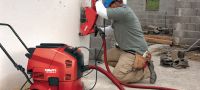 Elektrický řezač DCH 230 Elektrický ruční diamantový řezač pro suché řezání – řezání do hloubky 85 mm s 230mm kotoučem Použití 3