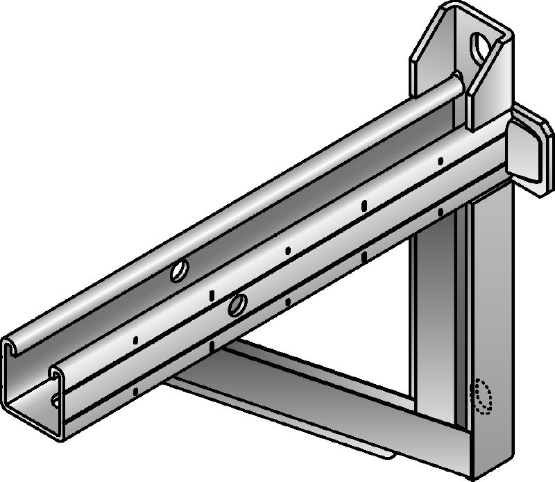 MQK-H-HDG 300/550 Žárově pozinkovaná (HDG – Hot-Dip Galvanized) konzola v délce 300/550 pro těžké zatížení