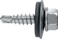 Samovrtné šrouby do kovu S-MD 51 S Samovrtný šroub (nerezová ocel A2) s 16mm podložkou k připevnění tenkých plechů k sobě (do 2 mm)