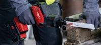 Jednoruční přímočará pila ocaska SR 4-22 Kompaktní a lehká akumulátorová jednoruční přímočará pila ocaska s bezkartáčovým motorem, pro každodenní bourací práce i pro rychlé, přesné řezání (platforma baterie Nuron) Použití 6