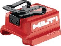 Nabíjecí adaptér USB CU 2-12 Nabíjecí adaptér USB pro 12V akumulátory Hilti pro nabíjení tabletů, telefonů a dalších zařízení s porty USB-C nebo USB-A