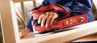 Excentrická bruska WFE 450-E Síťová excentrická bruska s kulatou podložkou Použití 1