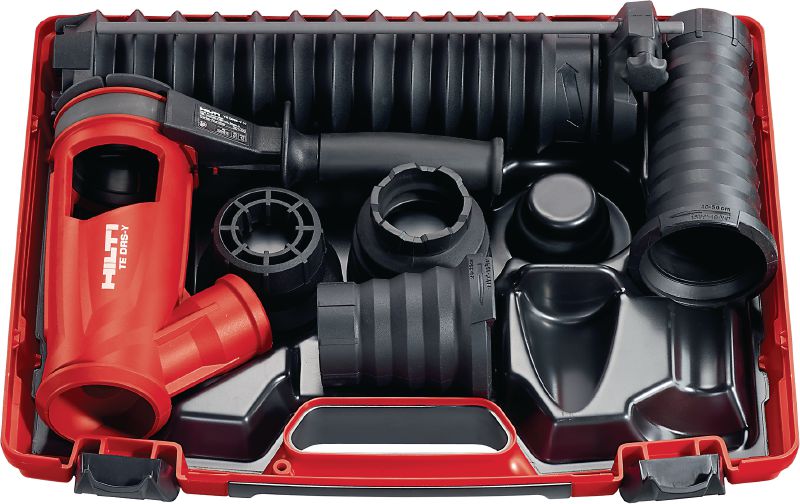 Systém odsávání prachu TE DRS-Y Systém odsávání prachu pro vrtání a sekání do betonu pomocí vrtacích kladiv Hilti SDS Max (TE-Y)