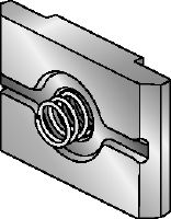Plochá podložka DIN 125 M12 HDG Žárově pozinkovaná (HDG – hot-dip galvanized) deska ke snadnějšímu upevnění a seřízení spojek MI a MIQ jednou rukou