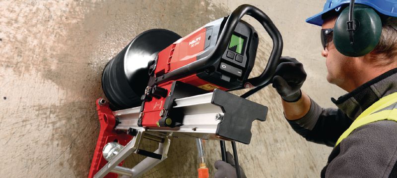 Pájitelný výměnný modul SP-H na abrazivní materiály Prémiový pájitelný výměnný modul pro jádrové vrtání ve velmi abrazivním betonu – pro stroje o výkonu ≥ 2,5 kW Použití 1