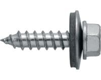 Samořezné šrouby S-MP 63 S Samořezný šroub (nerezová ocel A2) s podložkou 19 mm pro upevnění tenkého kovu na kov nebo dřevo.